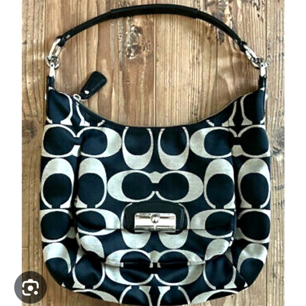 Coach signature cross body/shoulder bag